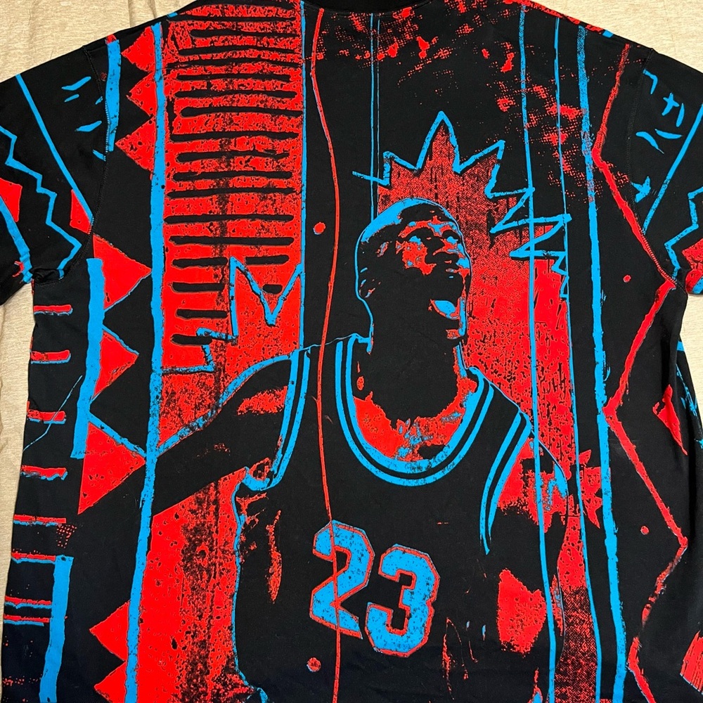 Rare Jordan Red and Blue Retro Basketball Jersey